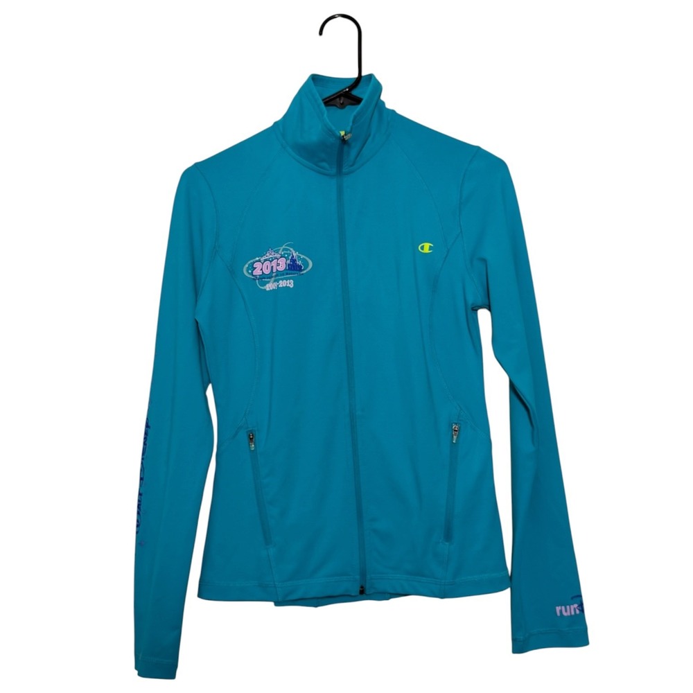 Run Disney Princess Half Marathon 2013 Blue Champion Zip Up Active Jacket Small